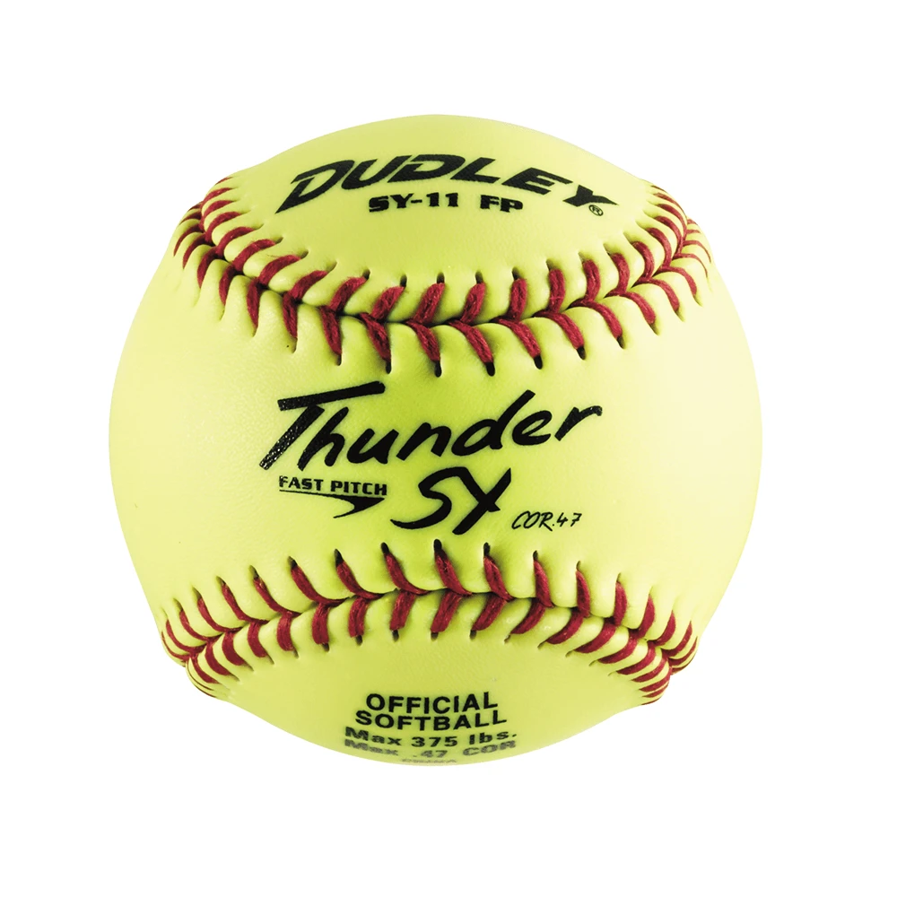 Dudley 11" SY Fastpitch Practice Softball .47-375 No Logo - One Dozen: 43712Y 3 Dudley 11" SY Fastpitch Practice Softball .47-375 No Logo - One Dozen: 43712Y