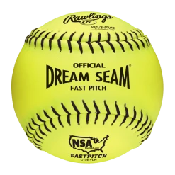 Rawlings Official NSA Fastpitch Softballs 12" (Dozen): C12BYLN