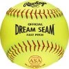 Rawlings Dream Seam ASA Fastpitch Softball - One Dozen C12RYSA