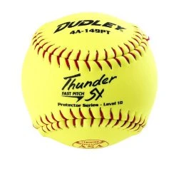 Dudley Thunder SY Protector Series 12 Inch ASA Level 10 Fastpitch Softball - One Dozen: 4A149PT Fastpitch Softballs