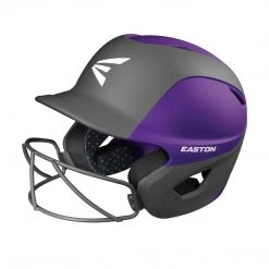 Batting Helmets Easton Ghost Matte Two-Tone Batting Helmet With Integrated Facemask