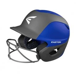 Batting Helmets Easton Ghost Matte Two-Tone Batting Helmet With Integrated Facemask