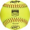 Rawlings NAIA 12 Inch Fastpitch Softball, COR: 47, Comp: 400 Lbs - One Dozen: NAIAFP