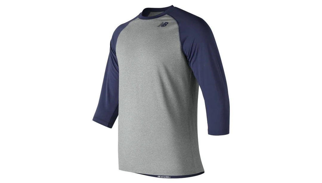 New Balance 3/4 Baseball Raglan Top: TMMT601 Shirts 6 New Balance 3/4 Baseball Raglan Top: TMMT601 Shirts