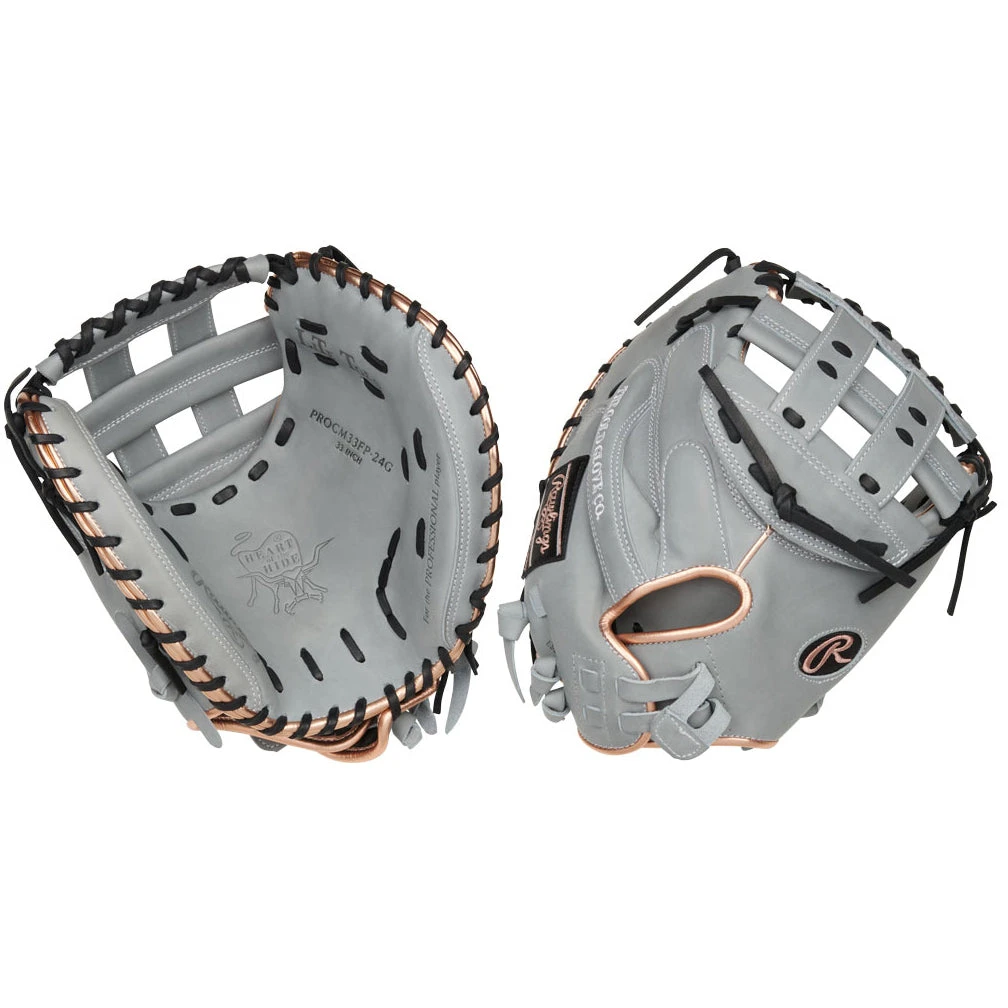 Rawlings Heart Of The Hide 33" Fastpitch Softball Catcher's Mitt: PROCM33RG-24G 3 Rawlings Heart Of The Hide 33" Fastpitch Softball Catcher's Mitt: PROCM33RG-24G