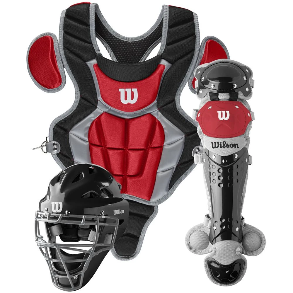 Wilson Sporting Goods Wilson C200 3-Piece Youth Baseball Catcher’s Set: WB57116 3 Wilson Sporting Goods Wilson C200 3-Piece Youth Baseball Catcher’s Set: WB57116