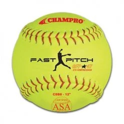 Fastpitch Softballs Champro ASA 12 Inch Fastpitch Softball - One Dozen: CSB8