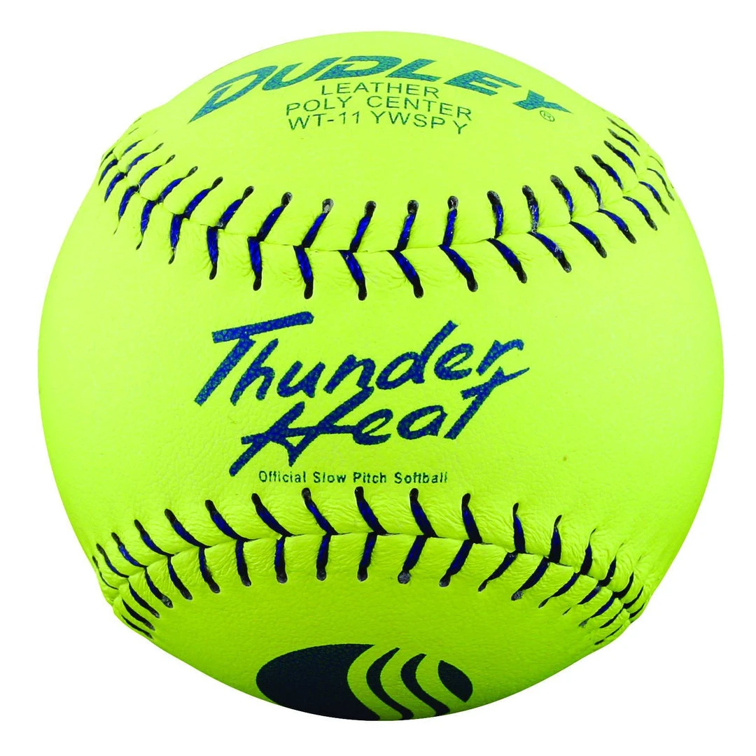 Dudley Thunder Heat Leather WT11Y USSSA Classic W Softball - One Dozen: 4U526Y Slowpitch Softballs 3 Dudley Thunder Heat Leather WT11Y USSSA Classic W Softball - One Dozen: 4U526Y Slowpitch Softballs