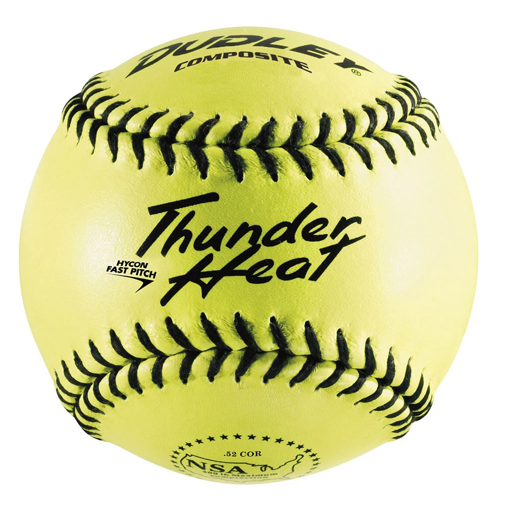 Fastpitch Softballs Dudley Thunder Heat NSA Fastpitch 12 Inch Composite Practice Ball - One Dozen: 4E905Y 3 Fastpitch Softballs Dudley Thunder Heat NSA Fastpitch 12 Inch Composite Practice Ball - One Dozen: 4E905Y