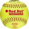 Rawlings Fastpitch 11 Inch Red Dot ASA Pro Leather Ball - One Dozen: PX11RYLA Fastpitch Softballs
