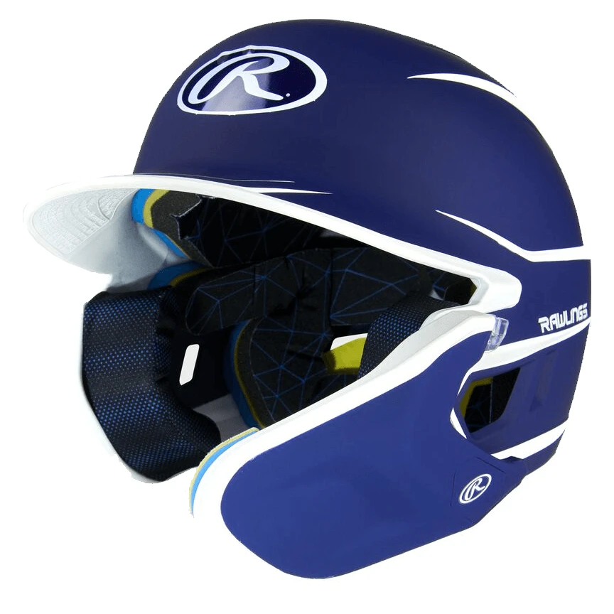 Rawlings Mach Adjust Senior Two-Tone Matte Baseball Batting Helmet With Adjustable Face Guard: MA14S Batting Helmets 4 Rawlings Mach Adjust Senior Two-Tone Matte Baseball Batting Helmet With Adjustable Face Guard: MA14S Batting Helmets