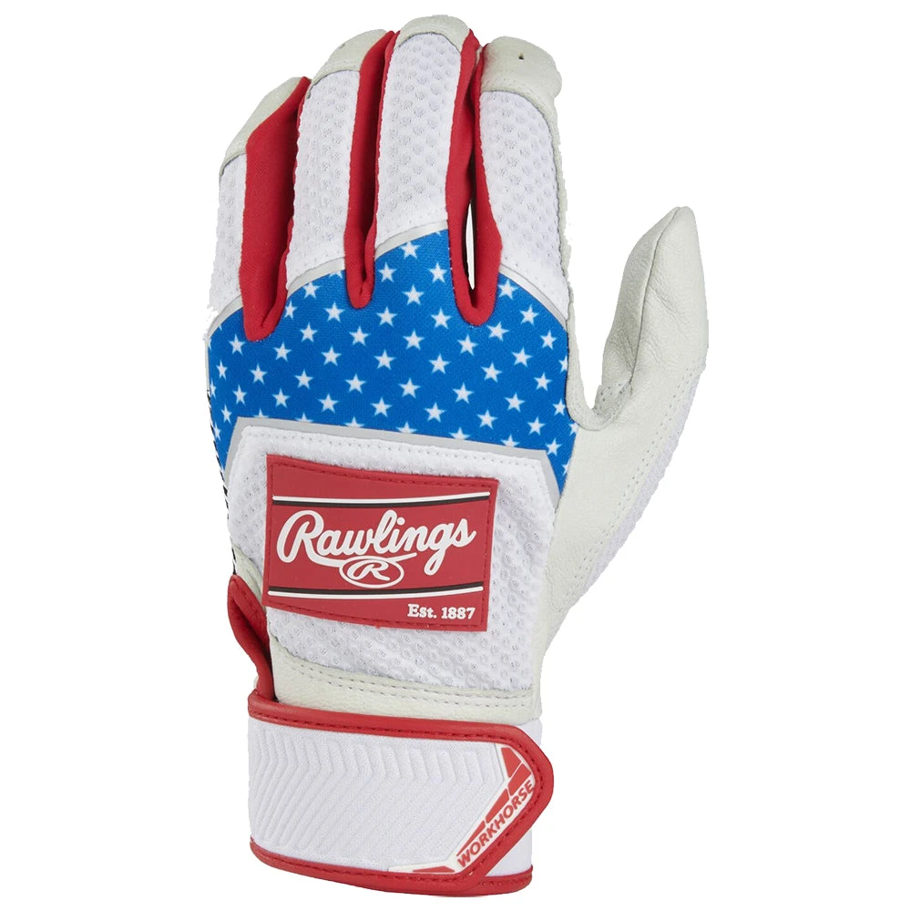 Rawlings Workhorse® Adult Batting Gloves: WH22BG 4 Rawlings Workhorse® Adult Batting Gloves: WH22BG